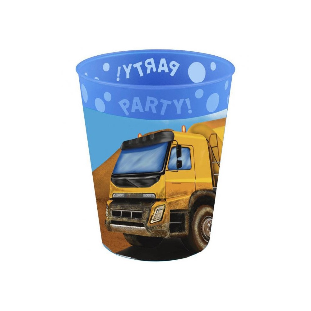 Construction Grabber micro premium plastic cup set 4 pieces 250 ml