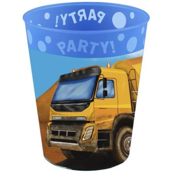 Construction Grabber micro premium plastic cup set 4 pieces 250 ml