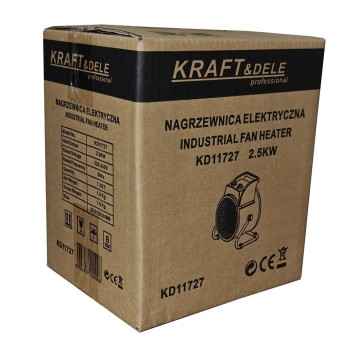 Nagrzewnica elektryczna farelka 2,5kW 230V KD11727