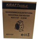 Nagrzewnica elektryczna farelka 2,5kW 230V KD11727