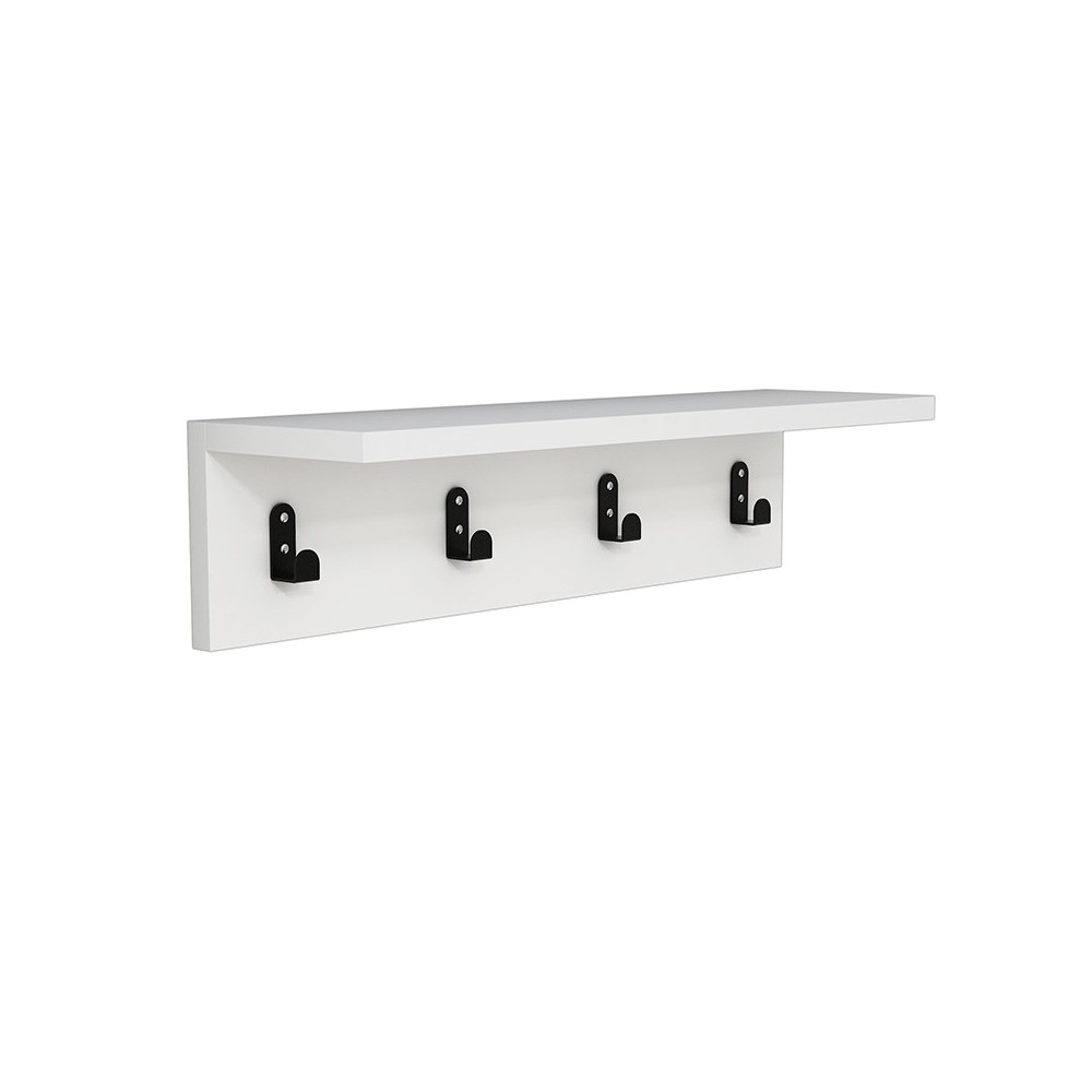 Wall Hanger Mulan pakoworld in white color 60x16x14.5cm Wall Hanger Mulan pakoworld in white color 60x16x14.5cm