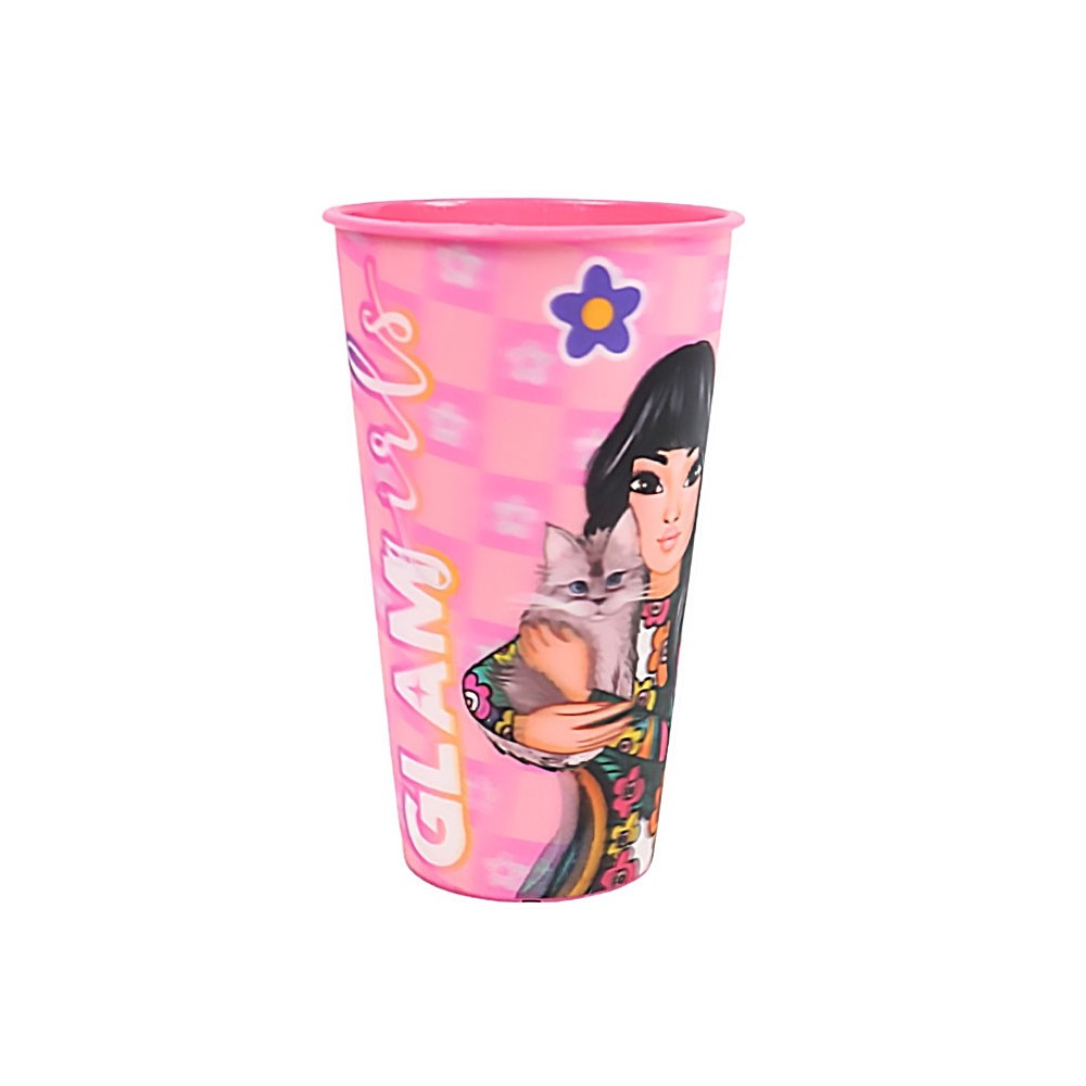 Glam Girls Team 3D effect plastic cup 480 ml