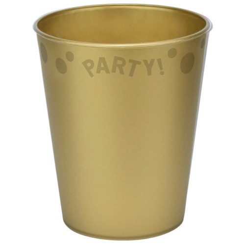 Party Gold Gold Micro Premium Plastic Cup 250 ml