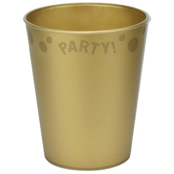 Party Gold Gold Micro Premium Plastic Cup 250 ml