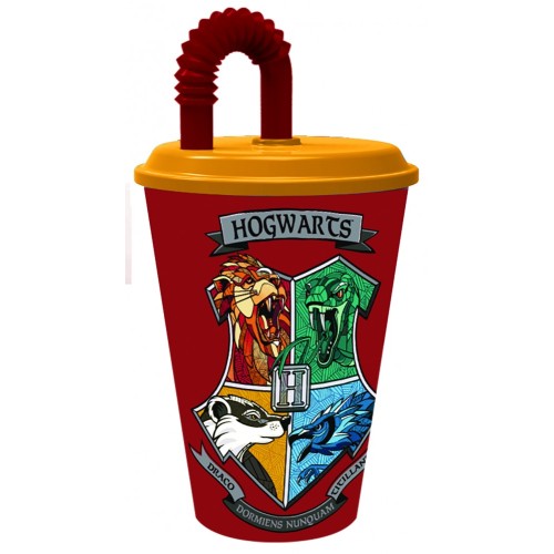 Harry Potter School Shields straw cup, plastic 430 ml