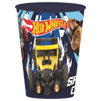 Hot Wheels Blue Fire cup, plastic 260 ml