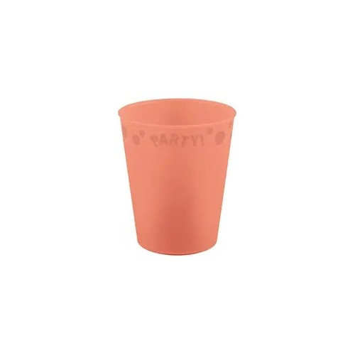 Party Pastel Salmon Salmon color micro premium plastic cup 250 ml