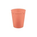 Party Pastel Salmon Salmon color micro premium plastic cup 250 ml
