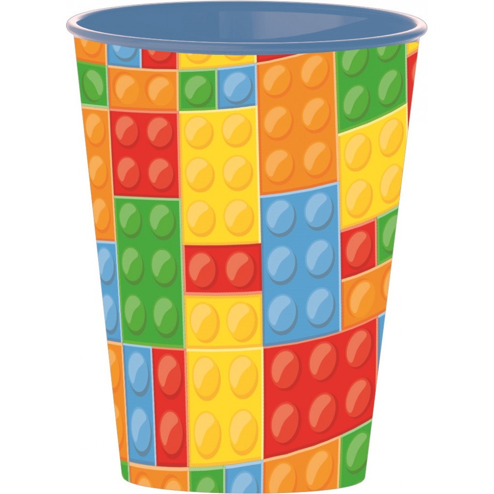 Bricks Lego patterned plastic cup, 260 ml
