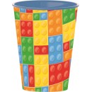 Bricks Lego patterned plastic cup, 260 ml