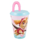 Paw Patrol Girls straw cup, plastic 430 ml