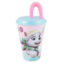 Paw Patrol Girls straw cup, plastic 430 ml