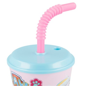 Paw Patrol Girls straw cup, plastic 430 ml