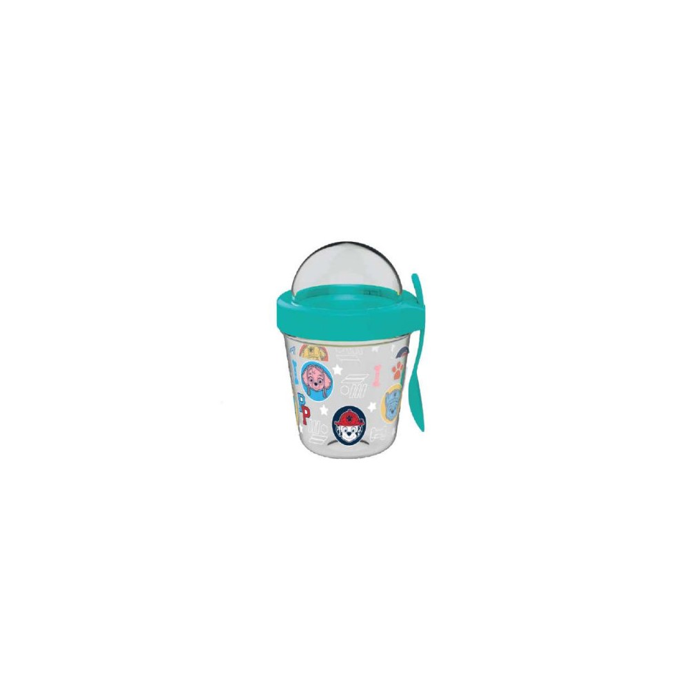 Paw Patrol Heads cup snack holder with lid and spoon 350 ml