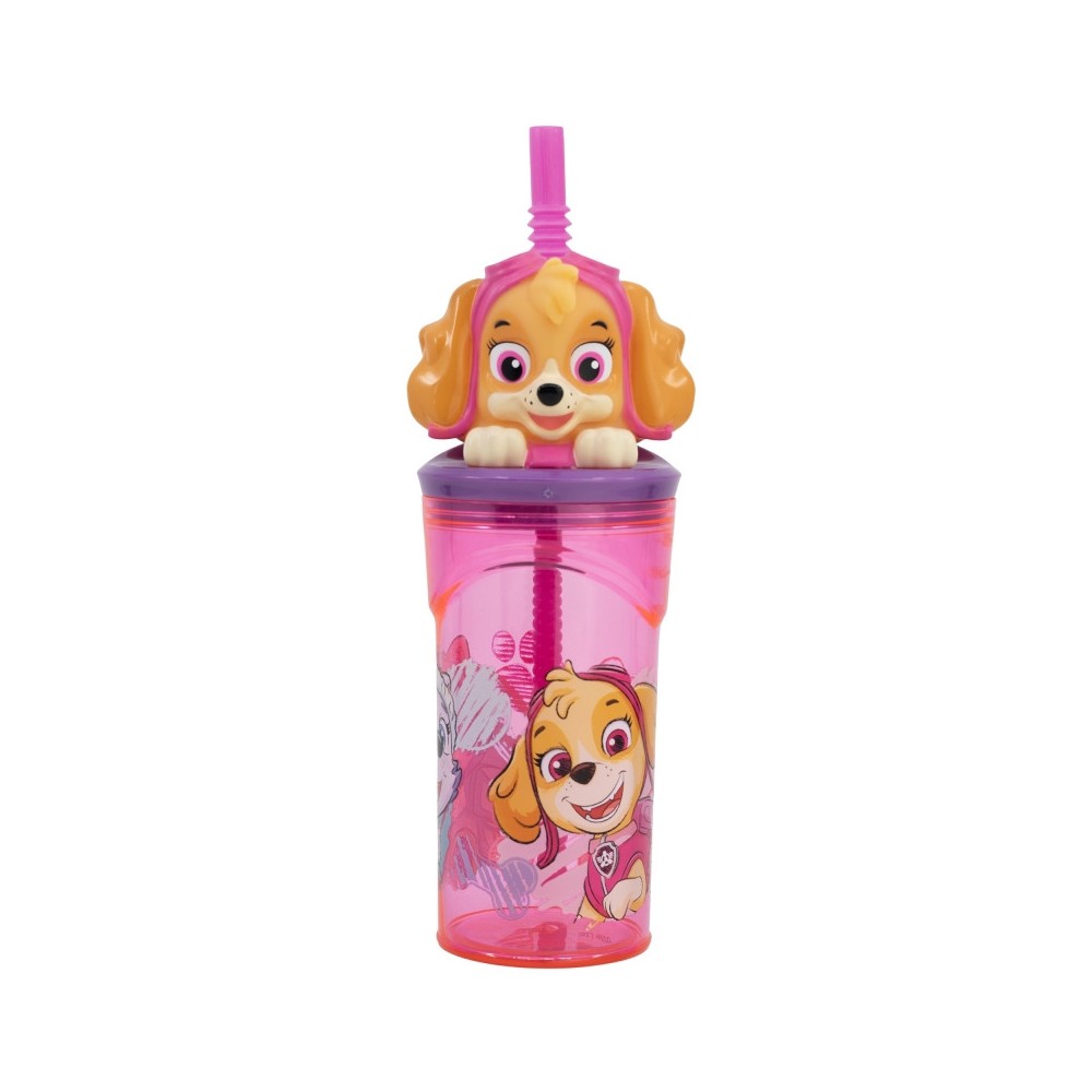 Paw Patrol Sketch 3D Figurine tumbler with straw 360 ml