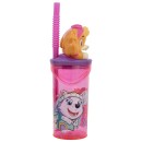 Paw Patrol Sketch 3D Figurine tumbler with straw 360 ml