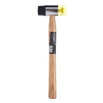 Młotek gumowo plastikowy 30mm z drewnianą rączką KD903