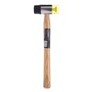 Młotek gumowo plastikowy 30mm z drewnianą rączką KD903
