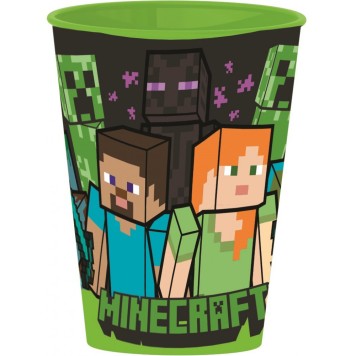 Minecraft cup, plastic 260 ml
