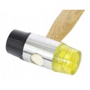 Młotek gumowo plastikowy 30mm z drewnianą rączką KD903