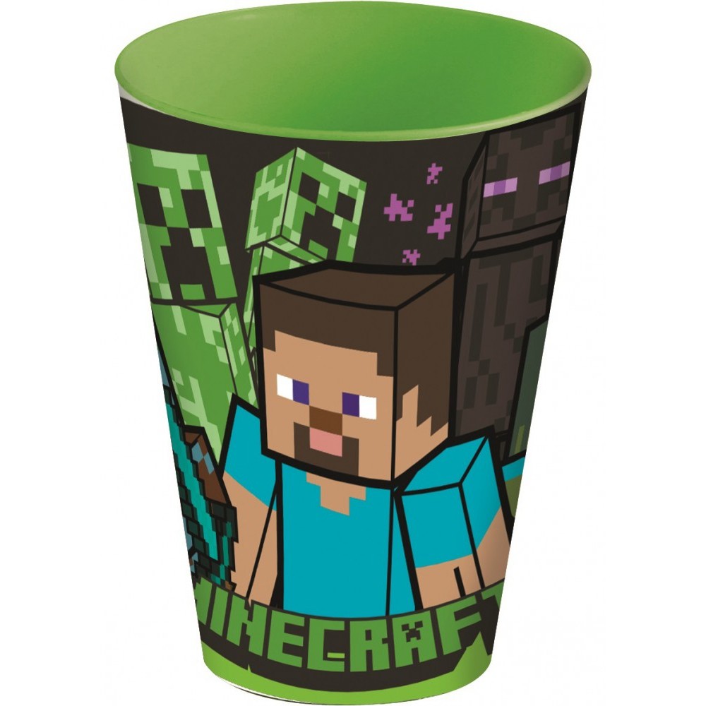 Minecraft plastic cup, 430 ml
