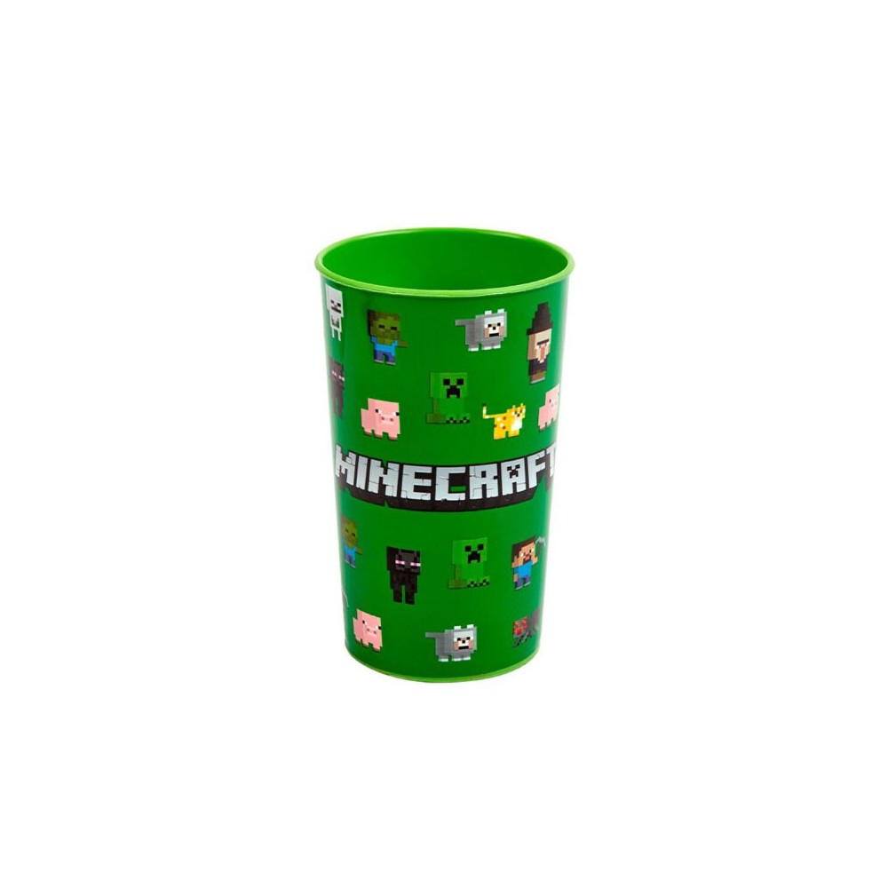 Minecraft Green plastic cup 250 ml