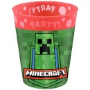 Minecraft micro premium plastic cup set 4 pieces 250 ml