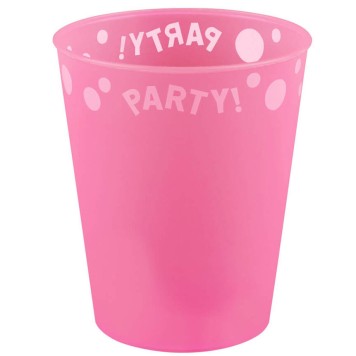 Party Pink Pink micro premium plastic cup 250 ml