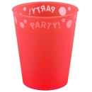 Party Bright Red Micro Premium Plastic Cup 250 ml