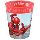 Spiderman Crime Fighter micro premium plastic cup set 4 pcs 250 ml