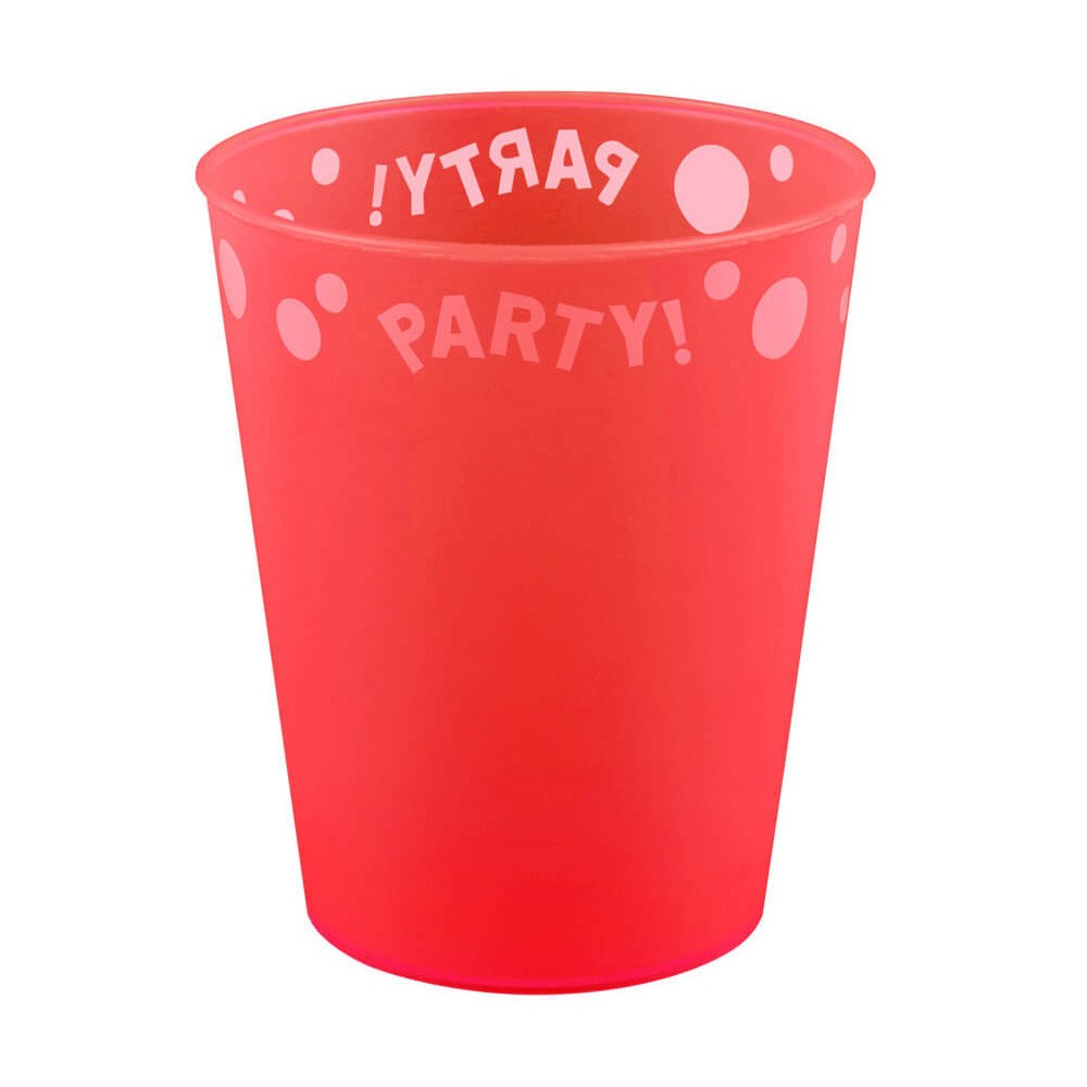Party Red Red Micro Premium Plastic Cup 250 ml