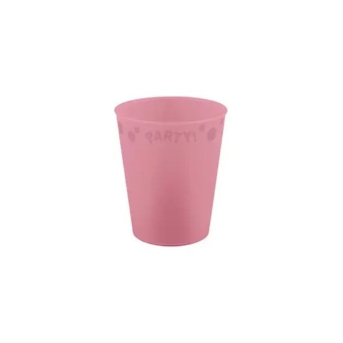 Party Pastel Pink Pink micro premium plastic cup 250 ml