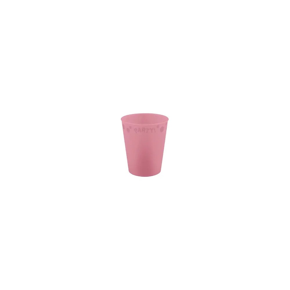 Party Pastel Pink Pink micro premium plastic cup 250 ml
