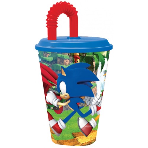 Sonic the Hedgehog Adventure Straw Cup, Plastic 430 ml