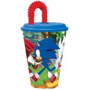 Sonic the Hedgehog Adventure Straw Cup, Plastic 430 ml