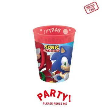 Sonic the Hedgehog Sega micro premium plastic cup set 4 pcs 250 ml