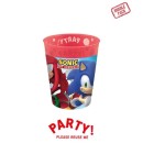 Sonic the Hedgehog Sega micro premium plastic cup set 4 pcs 250 ml