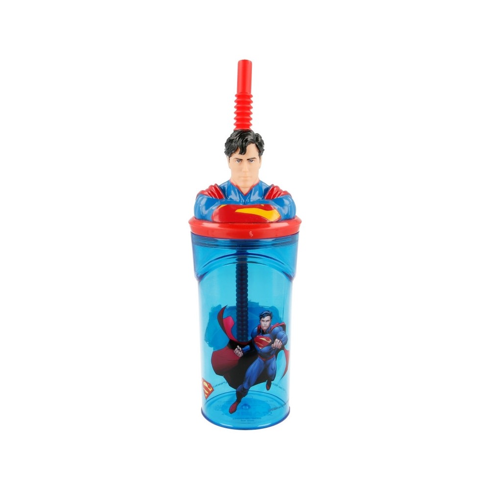Superman 3D Figurine Straw Cup 360 ml