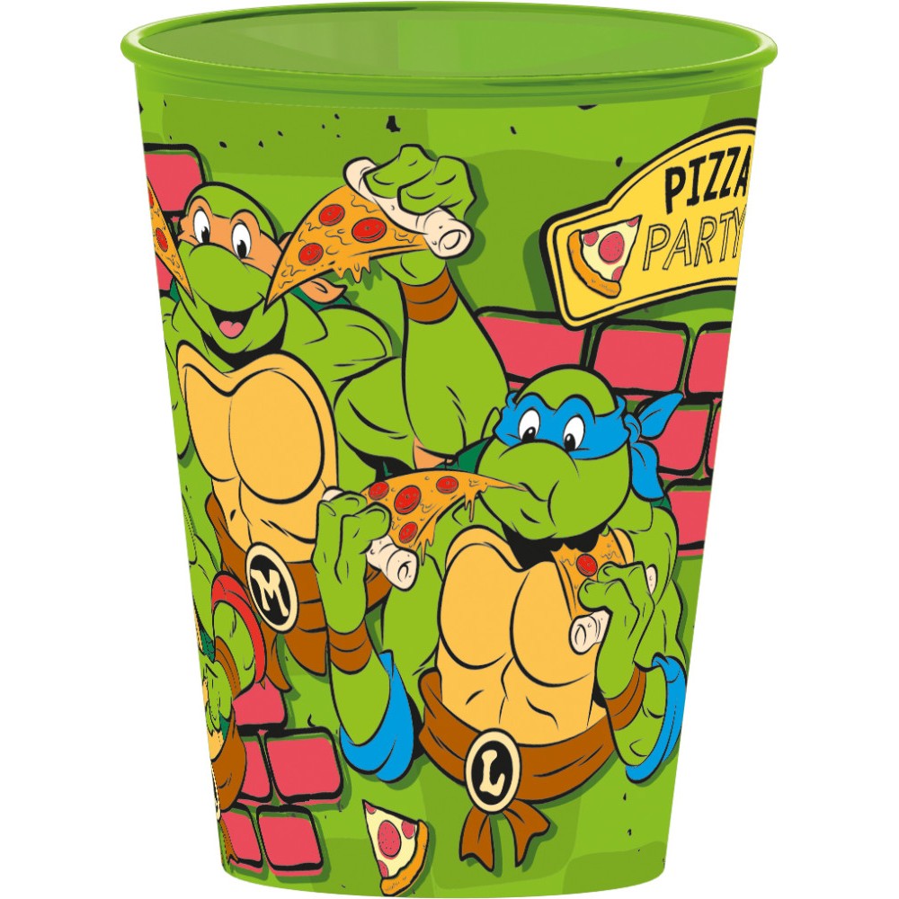 Teenage Mutant Ninja Turtles Pizza cup, plastic 260 ml