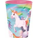 Unicorn cup, plastic 260 ml