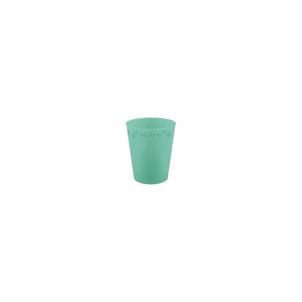 Party Pastel Mint Green micro premium plastic cup 250 ml