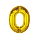 Number Gold Gold number 0 foil balloon 92 cm
