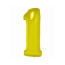 Number Gold Gold number 1 foil balloon 76 cm