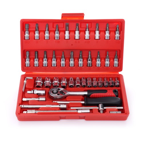 Zestaw narzędzi 46el. klucze nasadowe KD10525