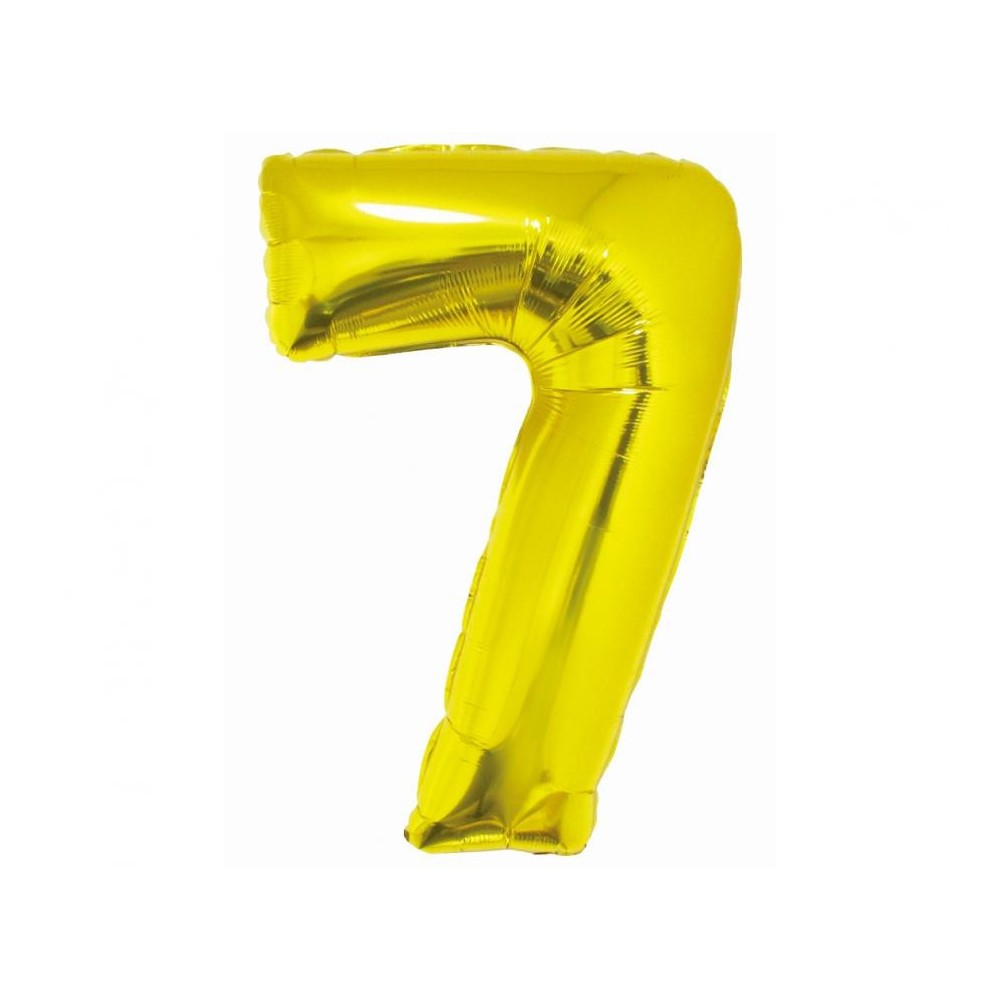 Number Gold Gold number 7 foil balloon 76 cm