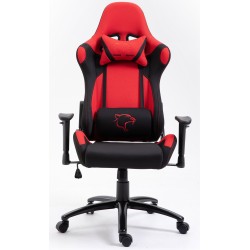 FOTEL GAMINGOWY MATERIAŁOWY F4G FG38 CZERWONY