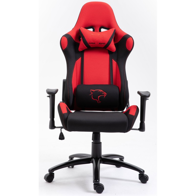 FOTEL GAMINGOWY MATERIAŁOWY F4G FG38 CZERWONY FOTEL GAMINGOWY MATERIAŁOWY F4G FG38 CZERWONY