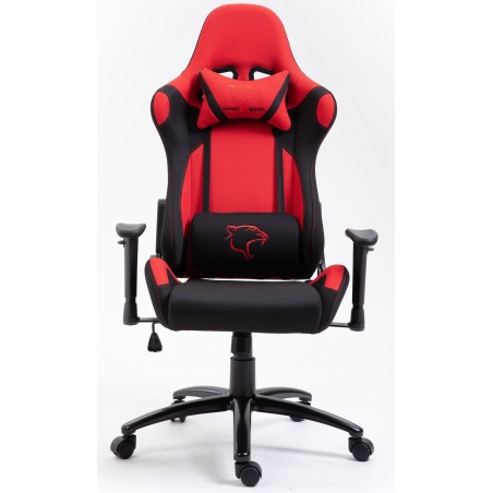 FOTEL GAMINGOWY MATERIAŁOWY F4G FG38 CZERWONY
