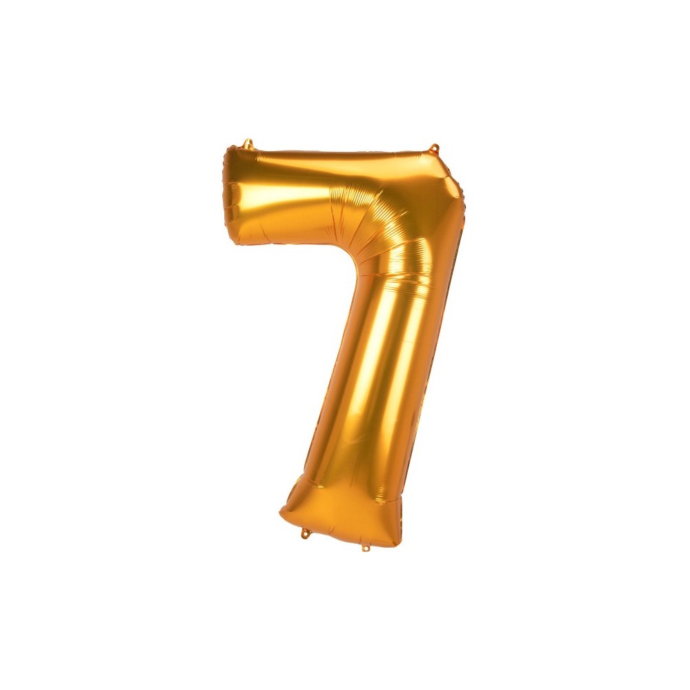 Number Gold, Gold number 7 foil balloon 134 cm