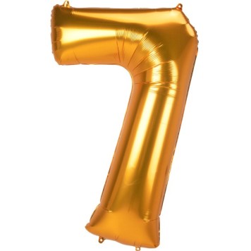 Number Gold, Gold number 7 foil balloon 134 cm
